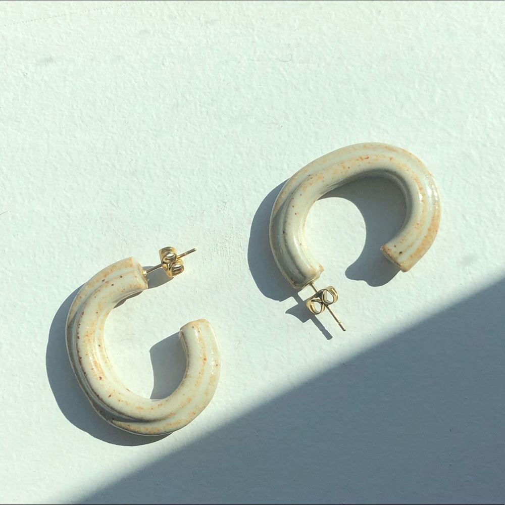 Handmade ceramic earrings